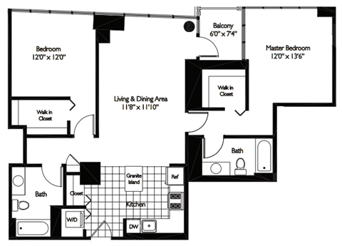Tides | 2 Bedroom | 2 Bath | 11N Tides at Shoreham and Tides, Chicago, 60601